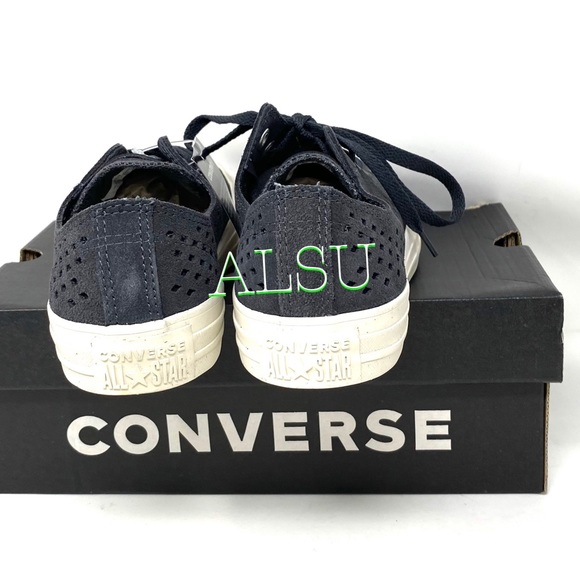 Converse Ctas Suede Low Top Almost Black Women’s - Picture 7 of 11